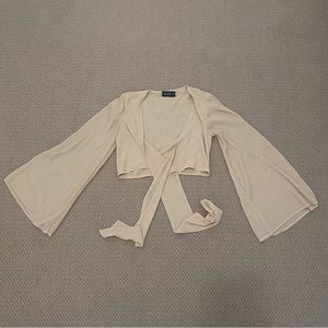 Wrap cardigan cream colour